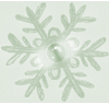 Green Snowflake Background