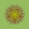 Sunburst Green Background