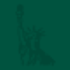 green statue of liberty background